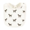 Touched by Nature Infant Boy Organic Cotton Bibs, Classic Safari Animals, One Size - 4 of 4