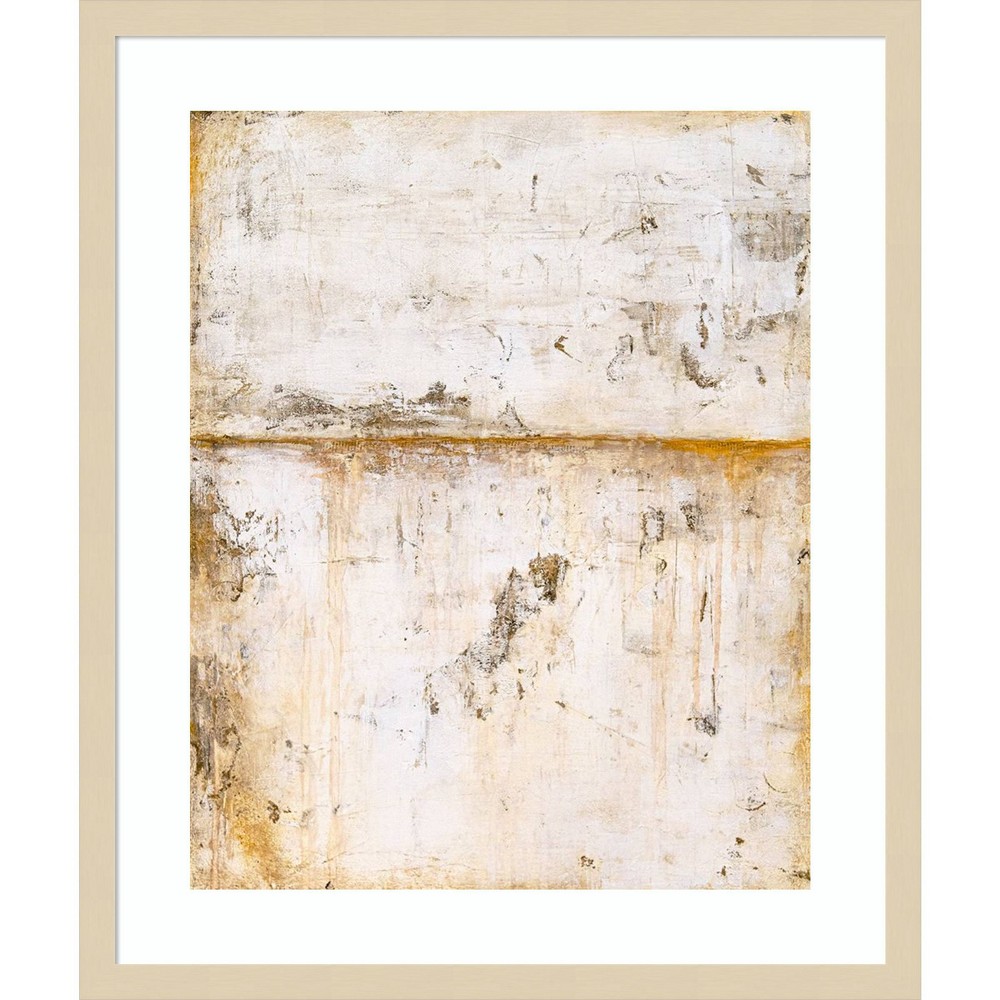 Photos - Other Decoration Amanti Art 21"x25" White Serene by Erin Ashley Wood Framed Wall Art Print