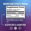 Health Nutrition Naturals Magnesium Citrate Capsules 1000mg - Max Absorption Magnesium Powder Capsules - 2 of 4