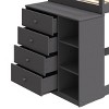 93" Twin/Twin Bunk Bed Gaston with Storage & Reversible Cabinet - Acme Furniture - 3 of 4