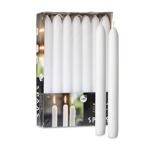Spaas 9-Inch Unscented Taper Candles – Set of 14 Dripless Candlesticks for Home, Weddings & Events - 1 of 3