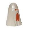 Transpac Dolomite 9.5 in. White Halloween Iridescent Ghost Cookie Jar - 2 of 4