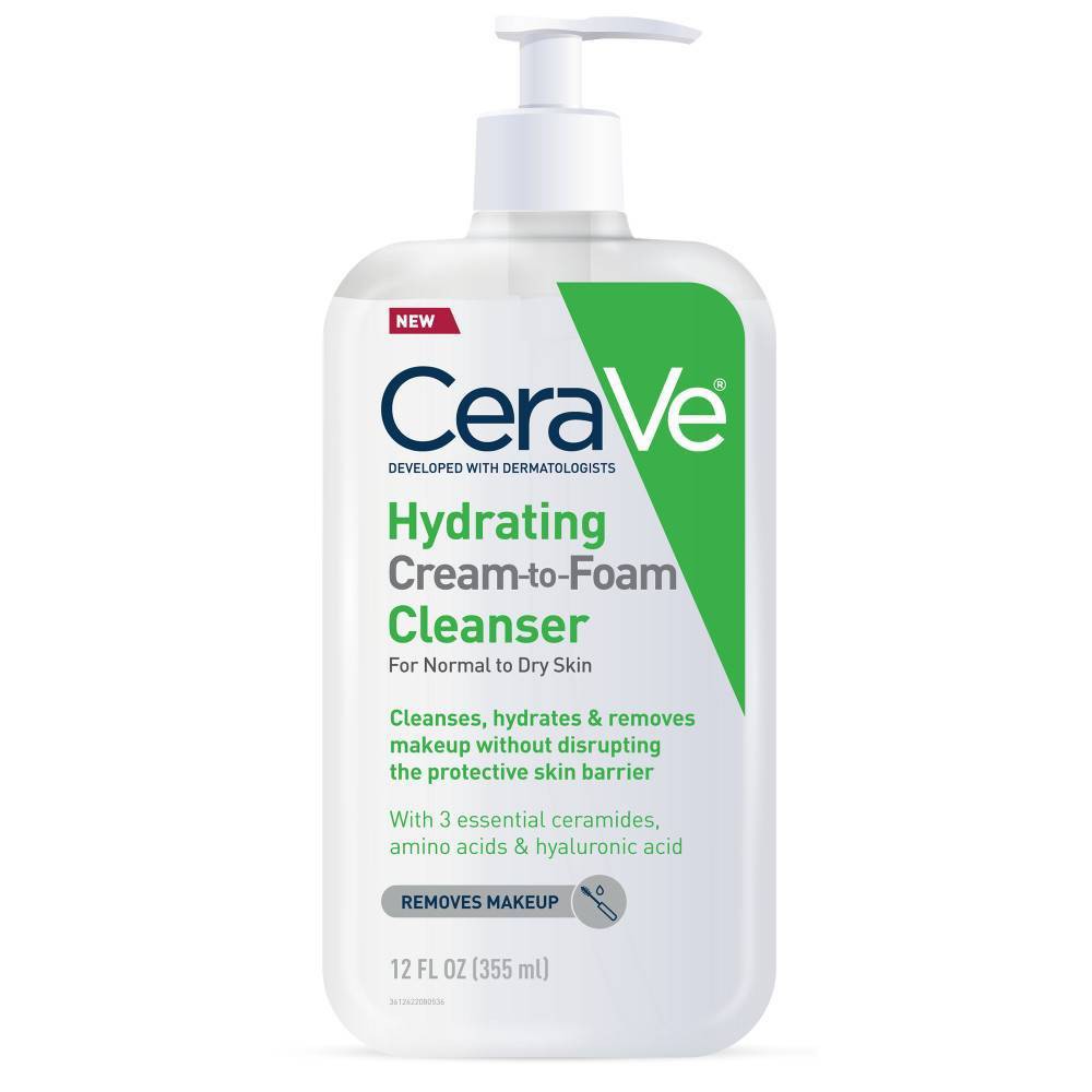 CeraVe Cream-to-Foam Facial Cleanser - 12 fl oz