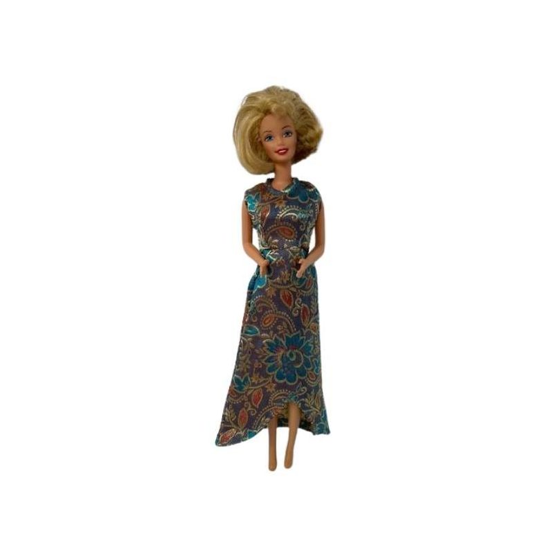 Tapestry Print Dress Fits 11 1/2 Inch Fashion Dolls Like Barbie, 2 of 5