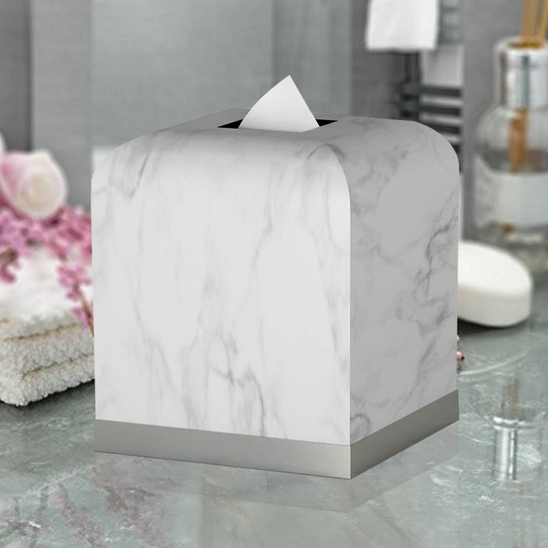 Misty Silver Collection Tissue Box Cover - Nu Steel, 5 of 7
