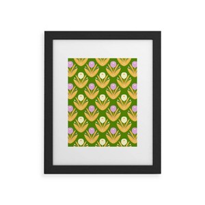 Deny Designs Maritza Lisa Happy White and Purple Dahlias Art Print - 1 of 4