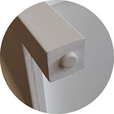 White Modern Farmhouse Console Table with Glass Door and Storage