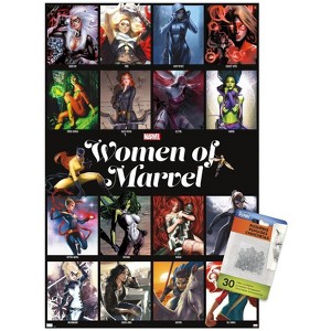 Trends International Marvel - Women of Marvel - Grid Unframed Wall Poster Prints - 1 of 4