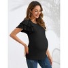 Maternity Tops Women's Flying Stylish T Shirt - 3 of 4