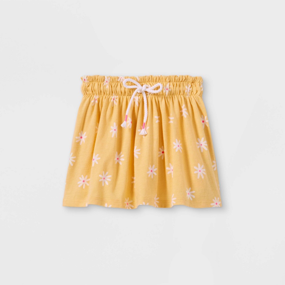 Toddler Girls' Knit Pull-On Skorts - Cat & Jack Light Yellow 2 T