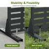 PexFix 72 in. x 47 in. Outdoor Privacy Rectangle Screen Galvanized Steel Panel Divider in Black - 4 of 4
