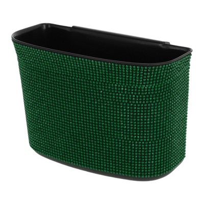 thumbnail image 2 of Unique Bargains Auto Car Trash Can Durable Front Seats Trash Bin Champagne 1 Pc 3 5 Length 3 1 Width 7 9 Height Abs Rhinestone 2 of 14