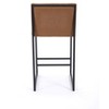 PAGED Modern Upholstered Linen Bar Stools Set of 2, Counter Height Stools with Backs & Metal Frame for Pub, Dining Room - 3 of 4