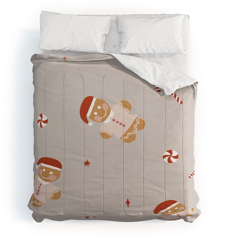 Hello Twiggs Gingerbread Cookie Comforter + Pillow Sham(s) - Deny Designs, 1 of 4