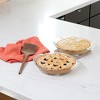 Libbey Baker’s Premium Glass Pie Dish Set of 2 with Lids, 9 Inch Round Baking Dishes, Stackable Bakeware with GreatGrip Handles, Durable Covered Pie - 2 of 4