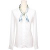 INSPIRE CHIC Women's Floral Printed Satin Square Flowers Silky Neck Scarves 1Pc - 2 of 4