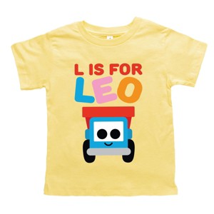 Leo the Truck L is for Leo  - Toddler Short Sleeve Graphic T-Shirt - 1 of 3