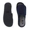 CTM Men's Supportive Open Toe Hook and Loop Slide Slippers - 3 of 4
