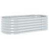 vidaXL Garden Raised Bed Silver Galvanized Steel Large Tough - 2 of 4