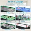 2x4 FT Multi Game Table Set, Combo Game Table with Slide Hockey Foosball Billiards Shuffleboard Table Tennis Chess Cards Checkers Bowling Backgammon - 2 of 4