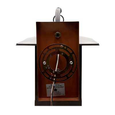 Elegant Bronze Mission-Style Outdoor Wall Lantern Sconce