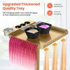 TASALON Professional Hair Styling Station Cart, Rolling Salon Tray with Magnetic Bowls, Tool Holders and Dryer Mount, Gold - 4 of 4