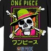 One Piece Live Action Straw Hat Pirates Logo Crew Neck Short Sleeve Men's Black T-shirt - 4 of 4