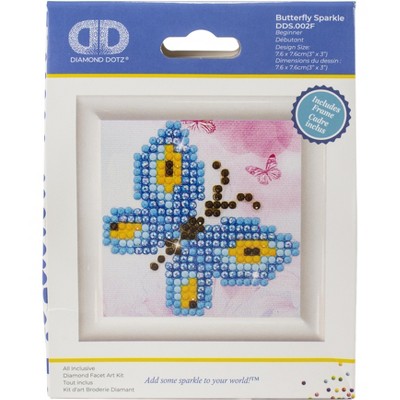 Diamond Dotz Diamond Embroidery Facet Art Kit 3"X3"-Butterfly Sparkle