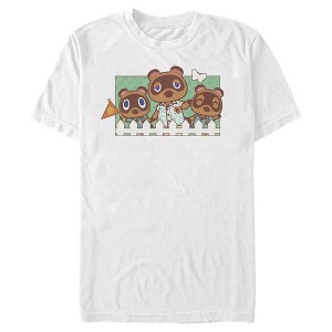 Men's Nintendo Animal Crossing Nook Family Portrait T-Shirt - 1 of 4