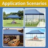 Gulches 10'x20' Pop Up Canopy Tent with 6 Sidewalls, Heavy Duty UV & Waterproof Protection, Height Adjustable, Roller Bag for Weddings & Events, Blue - 4 of 4