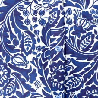 white blue batik
