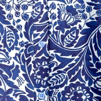 white blue batik