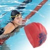 Unique Bargains Women's Silicone Floral Pattern Swim Cap 1 Pc - 2 of 4