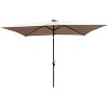 PAGED Rectangular Patio Umbrella Modern Market Umbrella with Tilt Function and Crank for Garden and Poolside, Base Not Included - 3 of 4