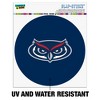 Florida Atlantic University Secondary Automotive Car Window Locker Circle Bumper Sticker - 2 of 4