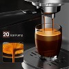 ZAFRO Espresso Machine 20 Bar, Professional Stainless Steel Coffee Maker with LCD Display, Steam Wand,45oz Removable Water Tank - 3 of 4