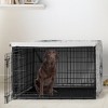 Sweet Jojo Designs Dog Crate Kennel Cover 42in. Celestial Blue Gold and Grey - 2 of 4