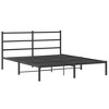 vidaXL Metal Bed Frame with Headboard Black 59.1 in.x78.7 in. - 2 of 4