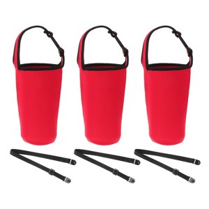 Unique Bargains Reusable Neoprene Insulated Waterproof Tumbler Carrier Holder 3 Pcs - 1 of 4