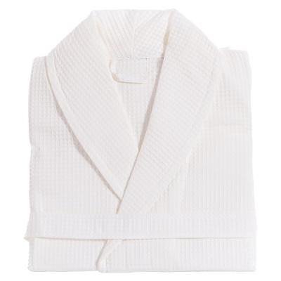 L/xl Waffle Weave Unisex Bathrobe White - Linum Home Textiles : Target