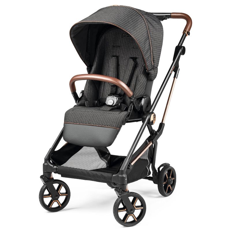 Peg Perego Vivace Compact Lightweight Stroller Fiat 500 - Gray, 1 of 10