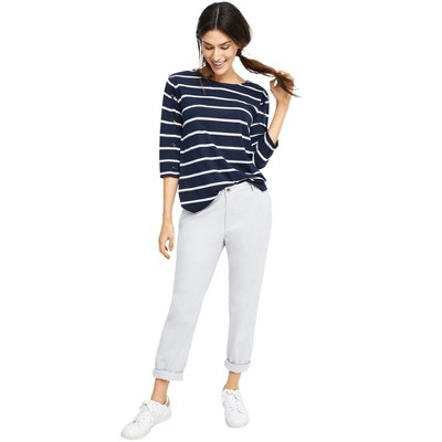 ellos Women's Plus Size Modern Stretch Chino Pants
