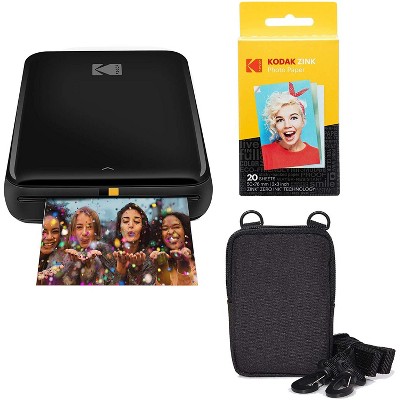 KODAK Step Slim Instant Mobile Color Photo Printer – Wirelessly Print 2x3”  Photos on Zink Paper with iOS & Android Devices, White