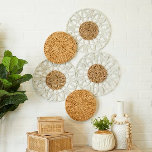 Weave basket wall online decor