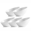 Posh Setting White Angled Plastic Small Serving Bowls - 8 oz. - 5 Pack - 4 of 4