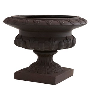 Nearly Natural 12.5-in Iron-finish Decorative Urn (Indoor/Outdoor) - 1 of 2