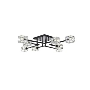 Elegant Lighting Lyra 32 inch Flush Mount in Black - 1 of 4