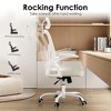 QingMoon Ergonomic Office Chair, Modern Desk Chair, Mesh Computer Chair with Headrest and Adjustable Lumbar Support for Home Office - 3 of 4