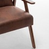 NicBex Accent Chair Upholstery Solid Wood Frame Lounge Chair Reading Chair Comfy Chair Extra Seating for Living Room - 3 of 4