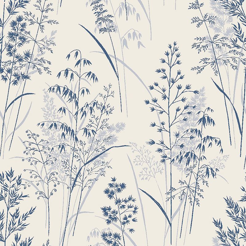NEXT Leaf Sprigs Blue Wallpaper, 1 of 7